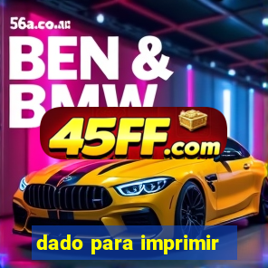 dado para imprimir